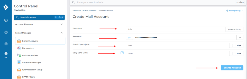 create email account