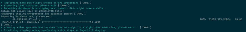 Tool in progress example