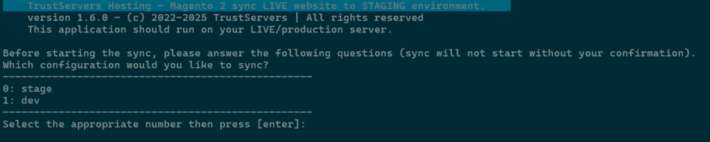Multiple staging env example