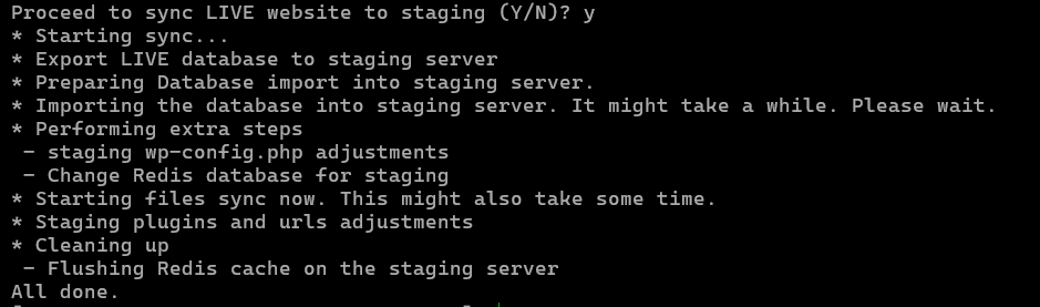 Tool in progress example